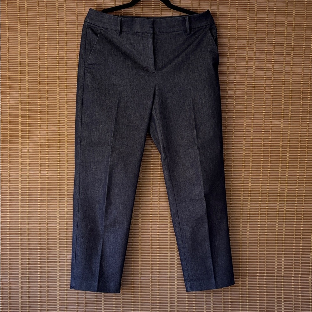 LOFT Dark Gray Cropped Dress Pants